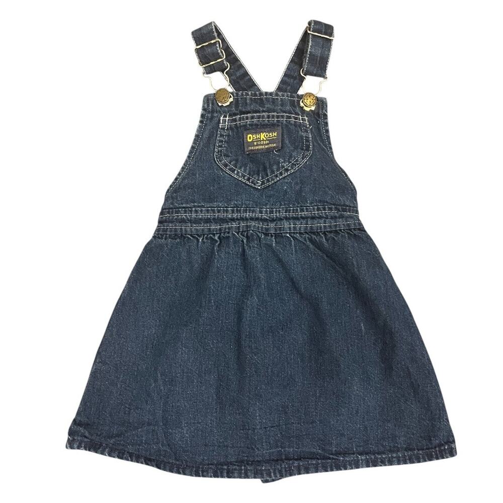 OshKosh B'gosh Vintage Denim Dress Jumper Size 4t
